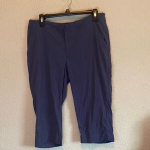 Columbia Women hiking pants Straight Leg Blue omni shield repellency 14 blue